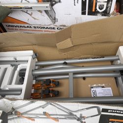 RIDGID Universal Mobile Miter Saw Stand with Mounting Braces
