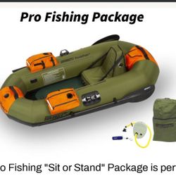 Pack Fish  Deluxe Package With Stand Board, Plus The Preferred Electric Pump. Also 1 Anchor, And Rope ,And A Professional Style Life Vest. 