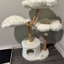 Wooden Cat Tree Tower