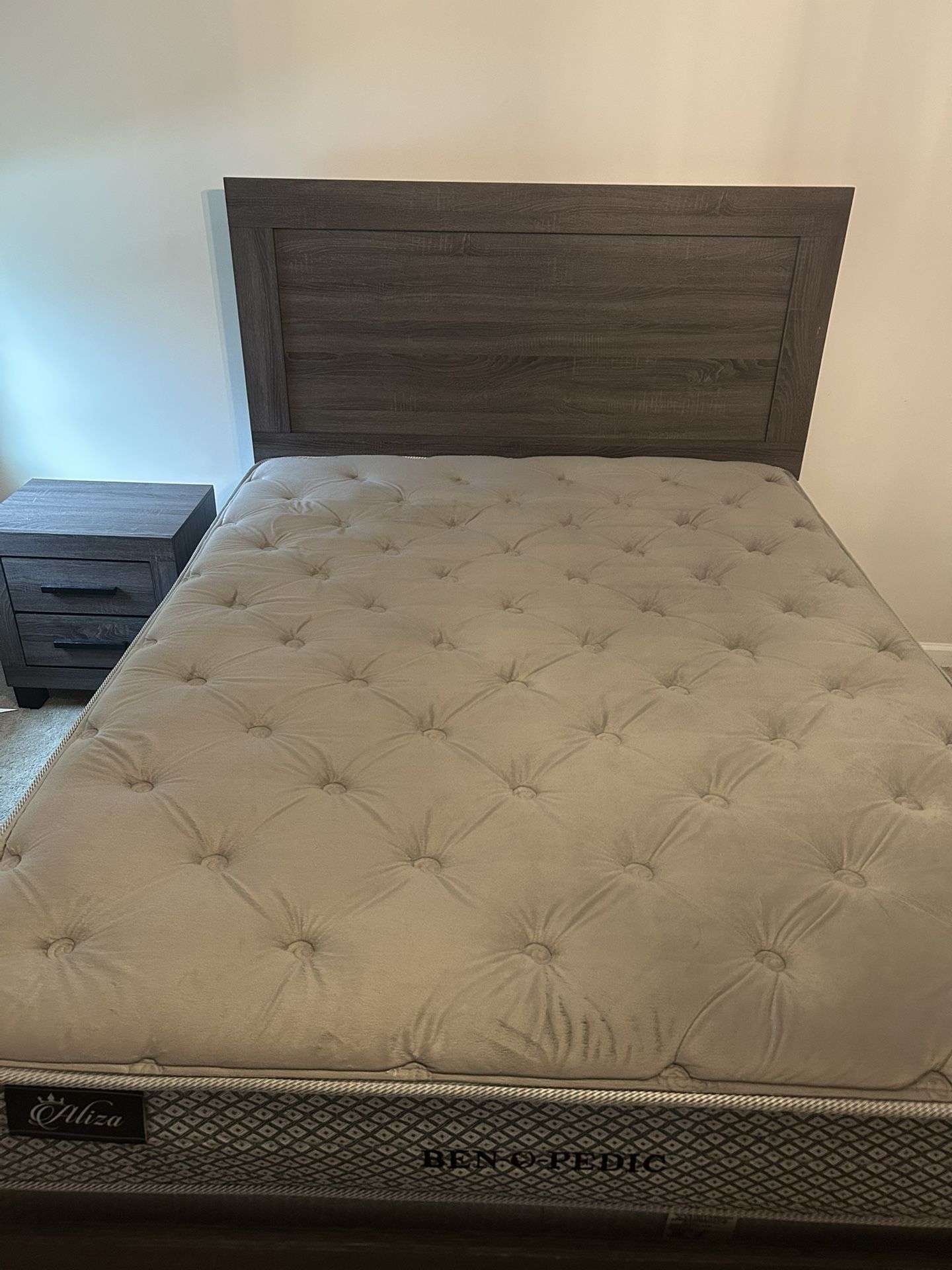 MOVING SALE: Used Queen Bed (Mattress + Boxspring)