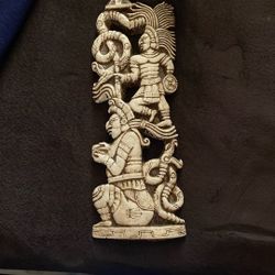 Aztec Indian Clay Portrait