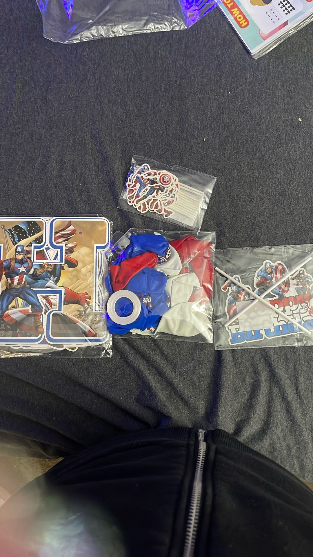 Captain America Party Supply