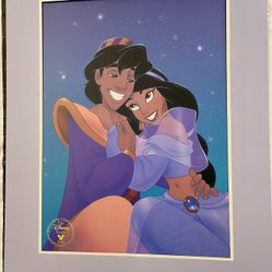 Aladin Disney Lithograph Commemorative 1993
