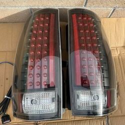 07-13 Chevy Tahoe/Suburban/GMC Yukon/Yukon XL/Yukon Denali LED Tail Lights Luces Traseras Calaveras Micas 