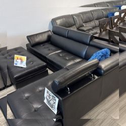 ANTARES BLACK MODERN SECTIONAL