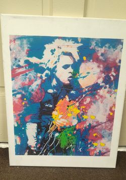 Billy Idol Abstract Canvas Print