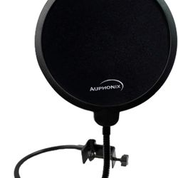 Pop Filter Screen for Microphones - Gooseneck Clamps Compatible with Blue Yeti Microphone 