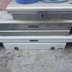 Three weather guard toolboxes