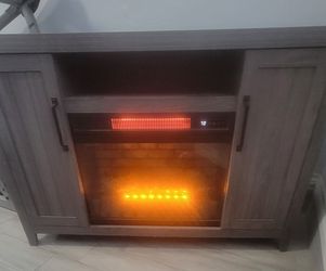 Nuevo,Tv Stand con chimenea eléctrica/Medidas abajo 👇🏻