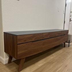 Wood Media Console / Sideboard – Excellent Condition