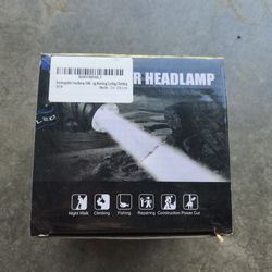 1500 Lumen High Bright Zoom LED Rechargeable Head Lamp, Waterproof, Adjustable Headband