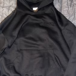 Fear Of God Essentials Pullover Hoodie ‘ Strech Limo’ Black 