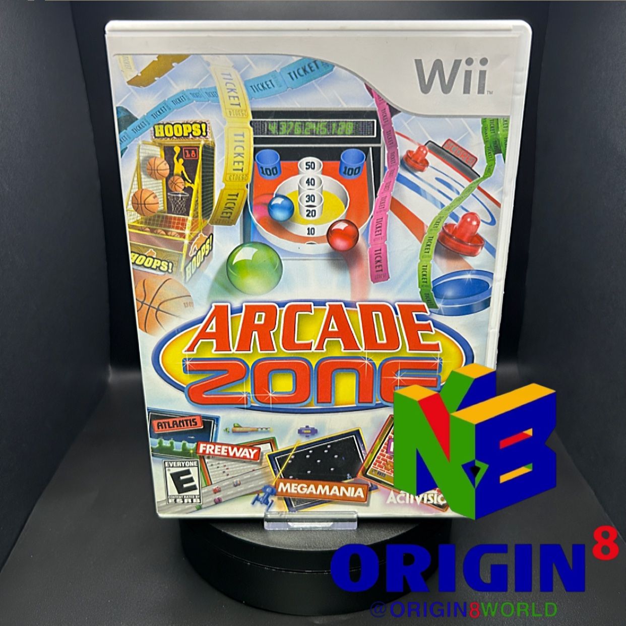 Arcade Zone Nintendo Wii, 2009 TESTED AND COMPLETE With Manual