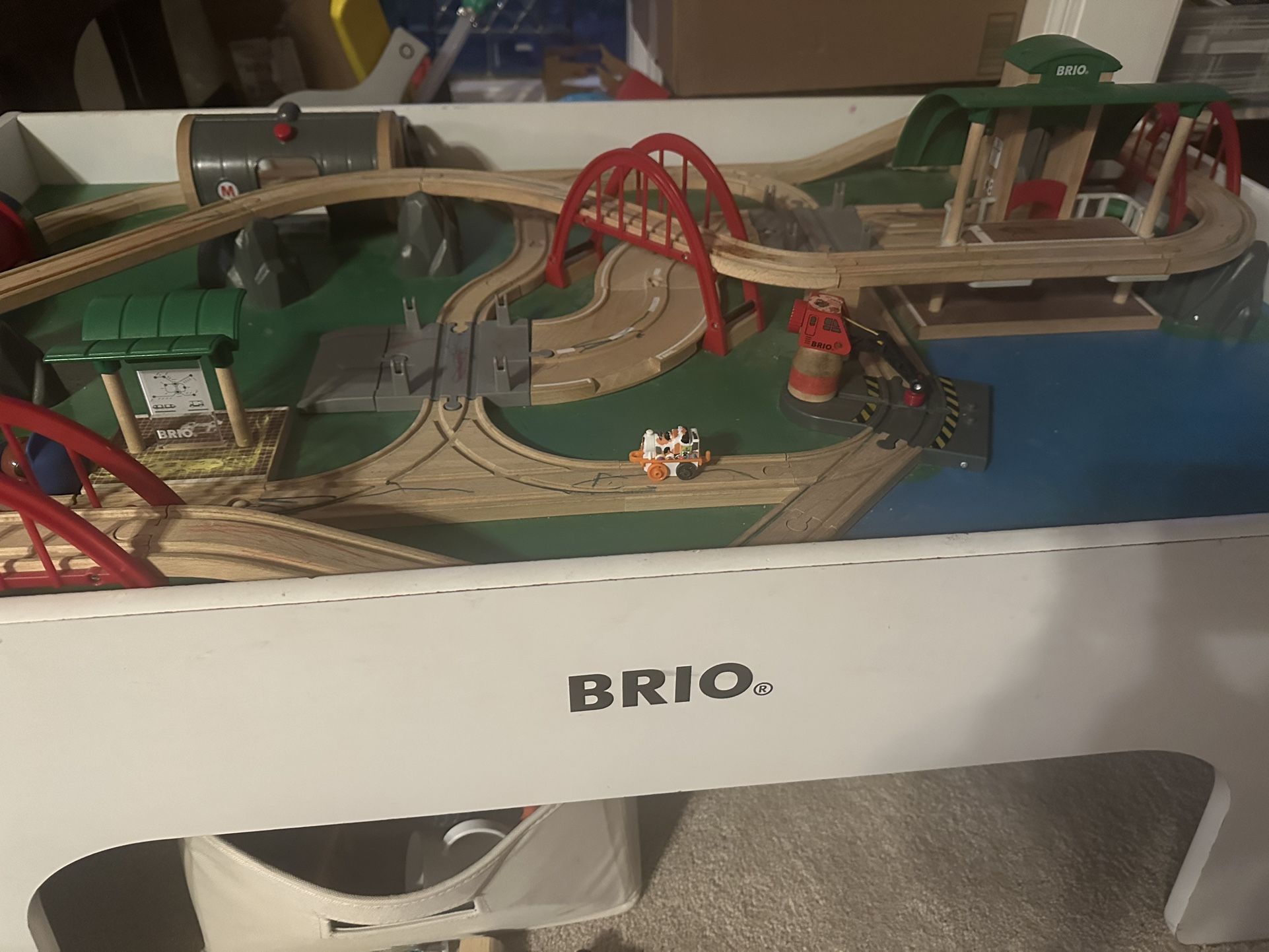 Brio Train Table With Attached Town