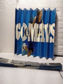 Go Mavs Dirk Nowitzki Game Day Paper Fan Clapper 