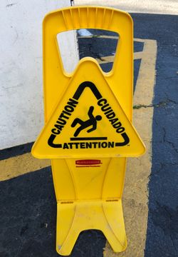 Wet floor sign