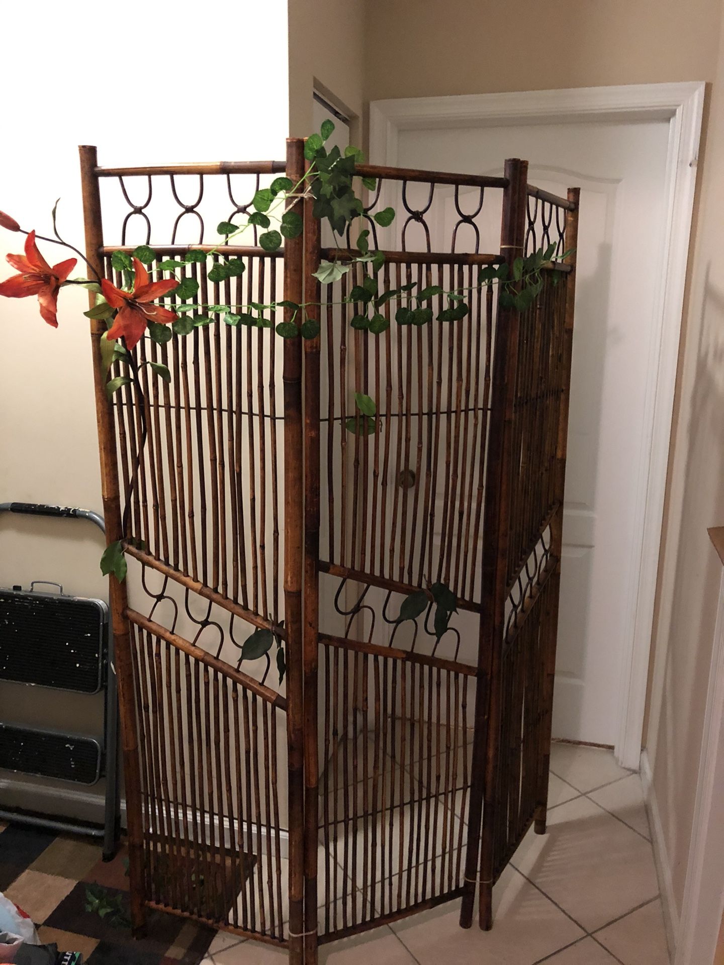 Bamboo Folding Screen