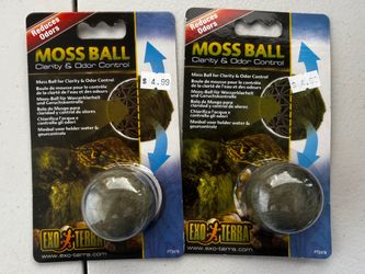 Exo Terra Reptile Tank Odor-Removing Moss Ball Two Pack