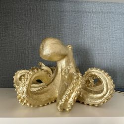 12" OCTOPUS TABLE ACCENT, GOLD
