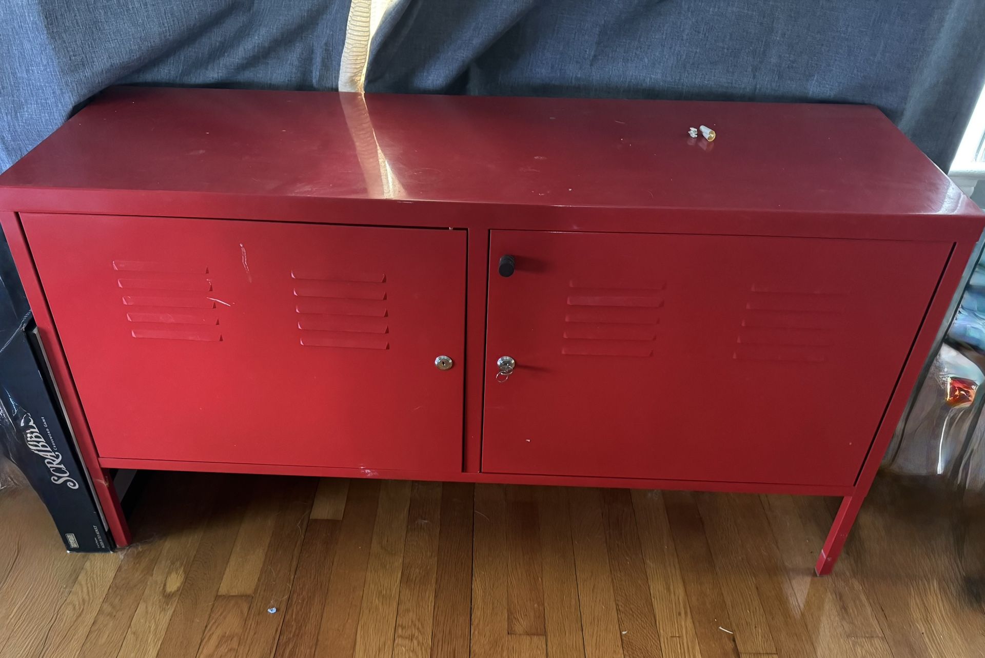 Red IKEA Storage Locker