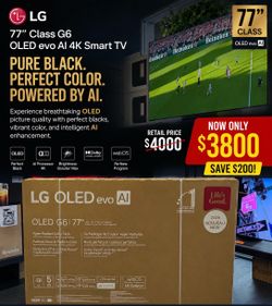 LG OLED  G6 77 INCH BRAND NEW SMART 4K TV