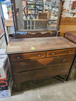Antique Dresser Mirror Combo