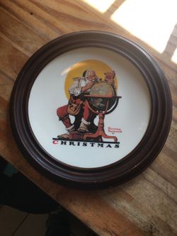 Norman Rockwell Christmas plate 1978