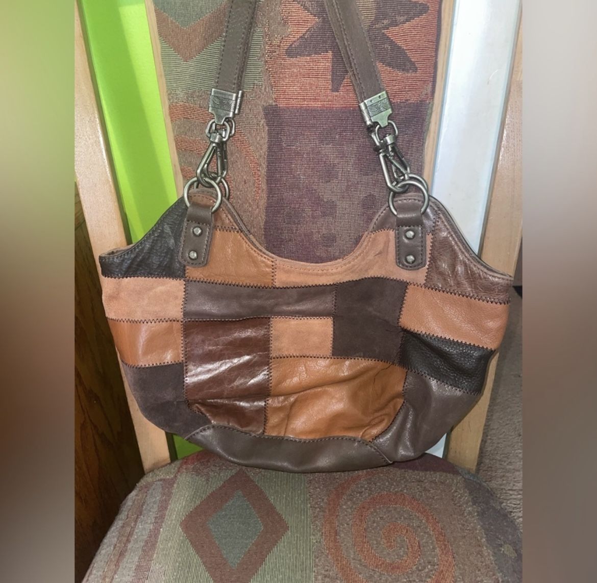 The Sak Patchwork Leather Handbag