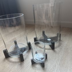 Pottery Barn 2 Times Set Of 3 Candle Holder