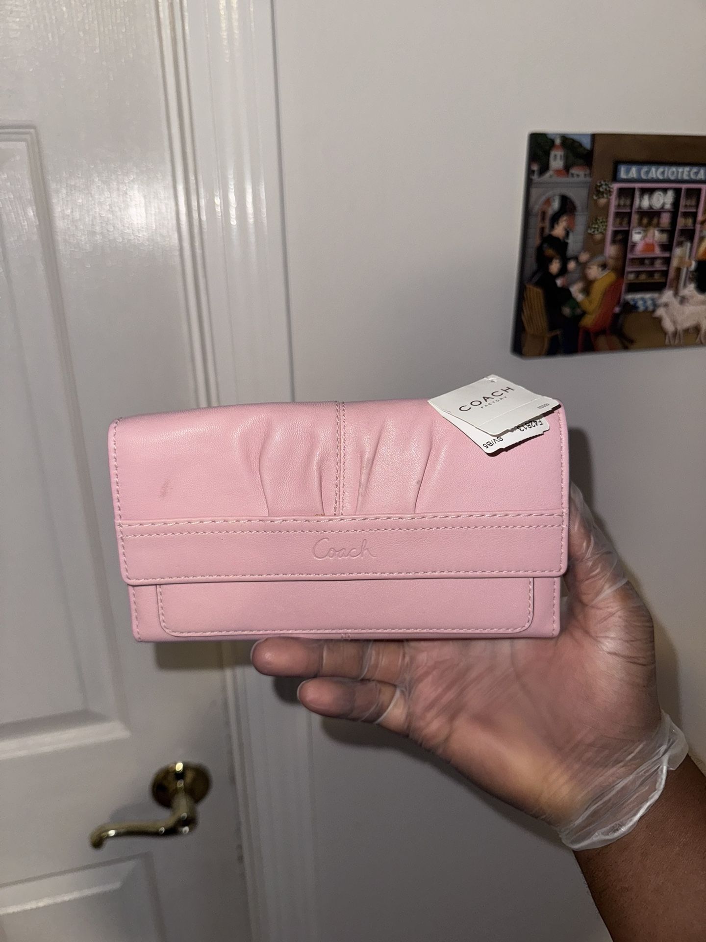 Pink Coach Wallet