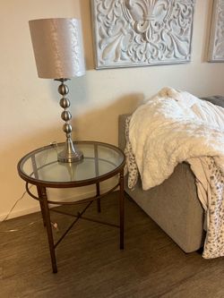 Modern Metal & accent side Table