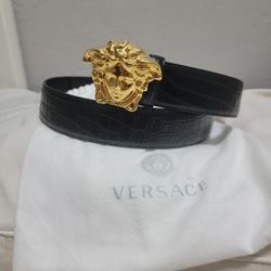 Versace Crocodile Belt