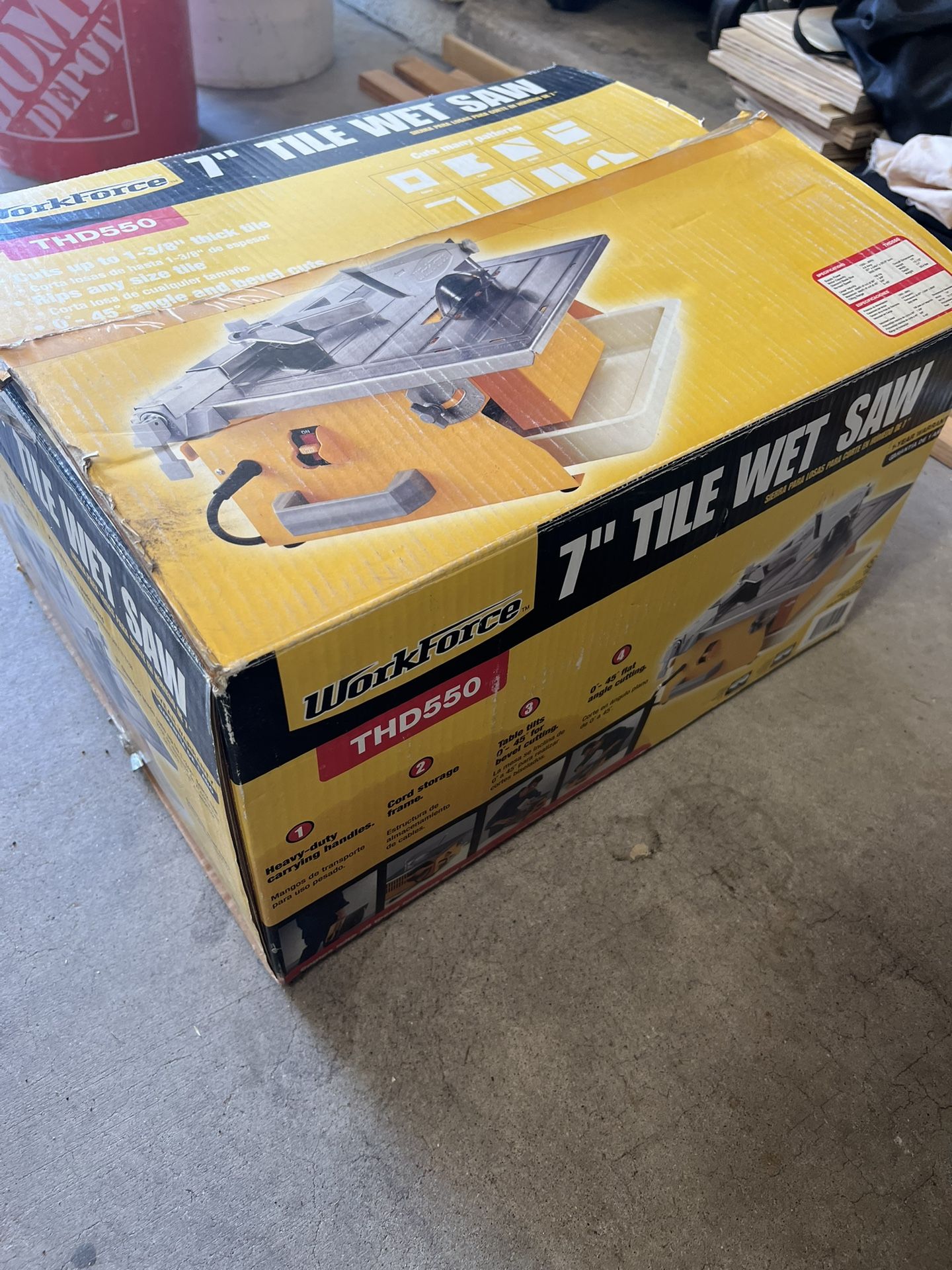 WorkForce THD 550 Tile Wet Saw