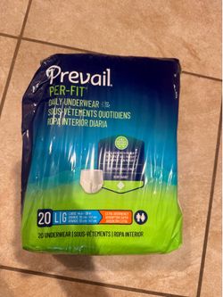Prevail Per-Fit Extra Disposable Underwear Pull On with Tear Away Seams Large, PF-513/1, 39, 20 Ct