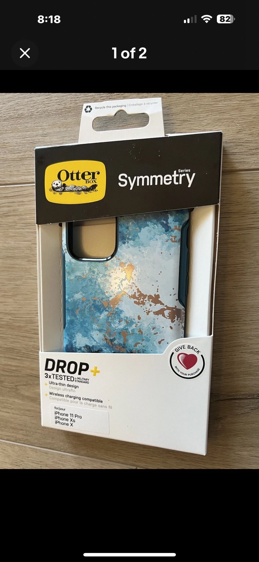 BRAND NEW OtterBox SYMMETRY + Case for iPhone 11 Pro X & Xs Seas the Day (02)