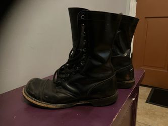 Punk goth combat boots