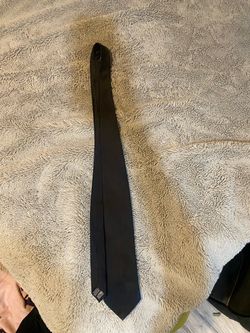 Solid Black Men's Dress Tie