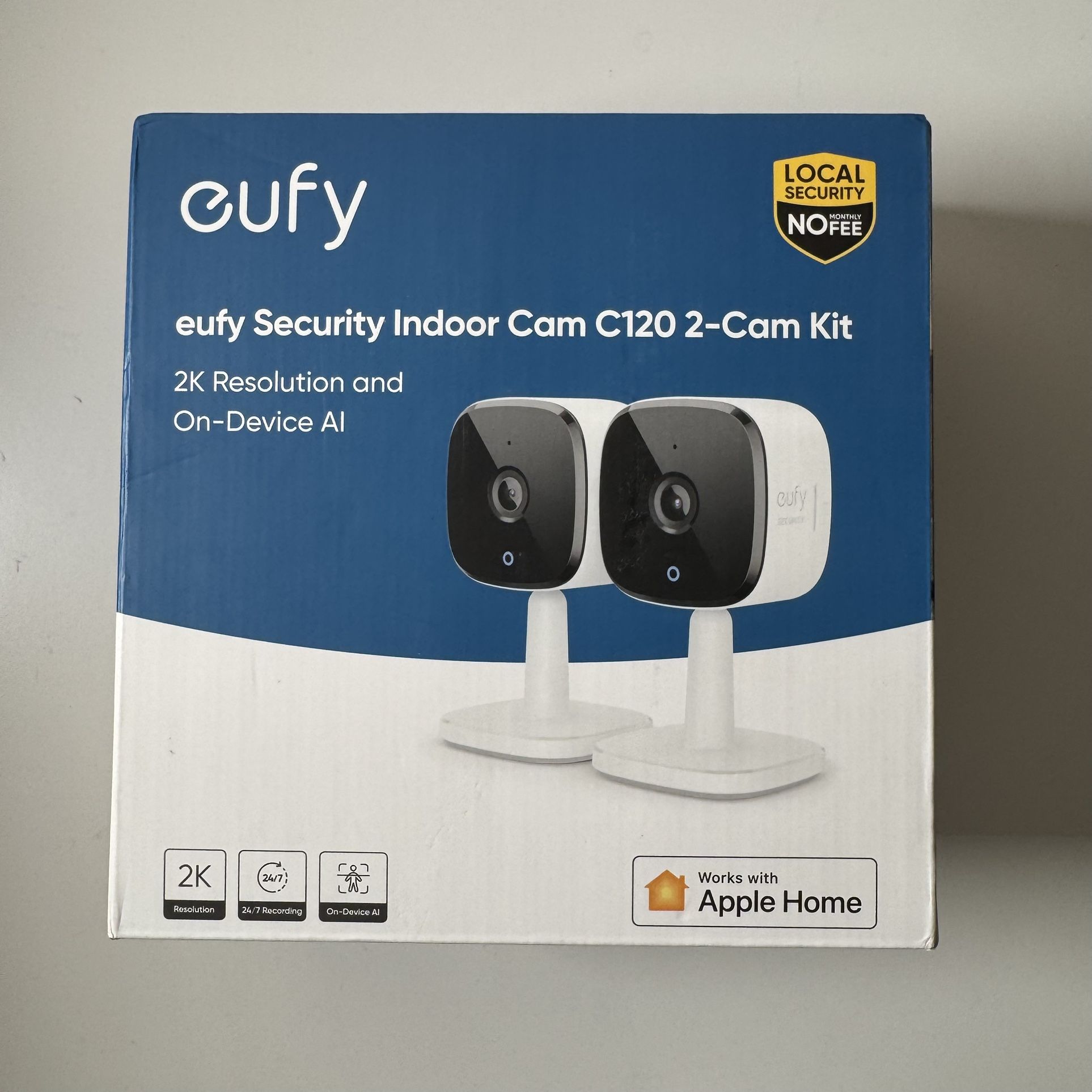 eufy Security Indoor Cam C120 2-Cam Kit | 2K Camera | White
