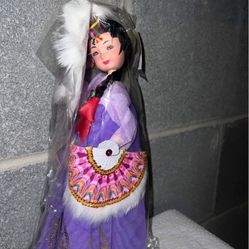 🇰🇷 Handmade Traditional Korean Dancer Doll – Vintage Cultural Collectible