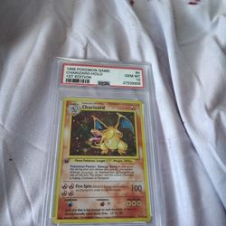charizard Pokemon PSA 10 Valid Qr Code 1st Edition 1999