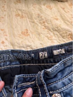 “Miss Me” low rise Boot cut embellished jeans