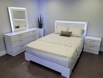 Juego De Dormitorio Blanco