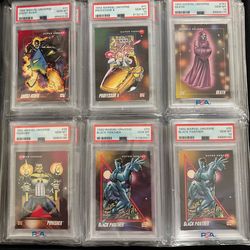 Marvel cards all PSA 10 1992 marvel universe superheroes!!!