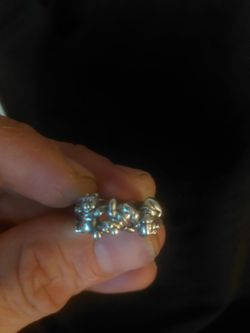 DISNEY Rare Winnie the Pooh Vintage Ring in 925 Sterling Silver