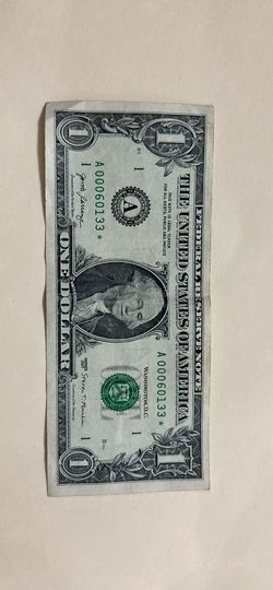 Star Note Dollar Low Number Rare
