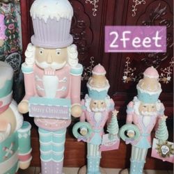2 Feet Pastel Cupcake Christmas Nutcracker