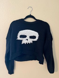 Black Skull Sweater