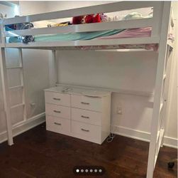 Twin loft bed