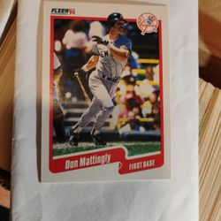 Yankees Don Mattingly (FB) 1990 Trading Card For Sale 