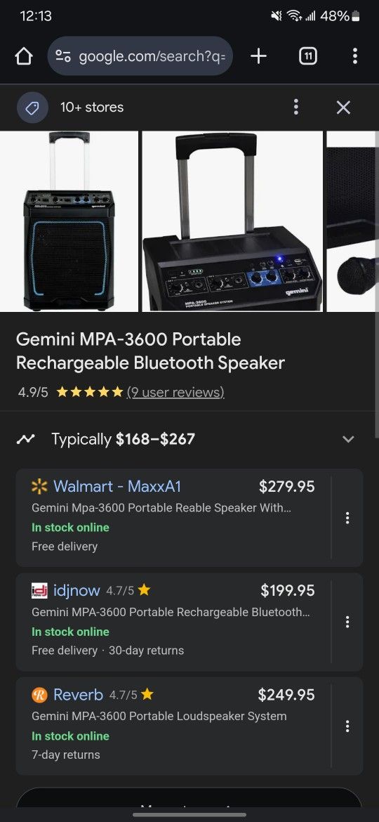 Gemini Speaker Bluetooth